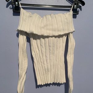 Zara off the shoulder knitted top brand new